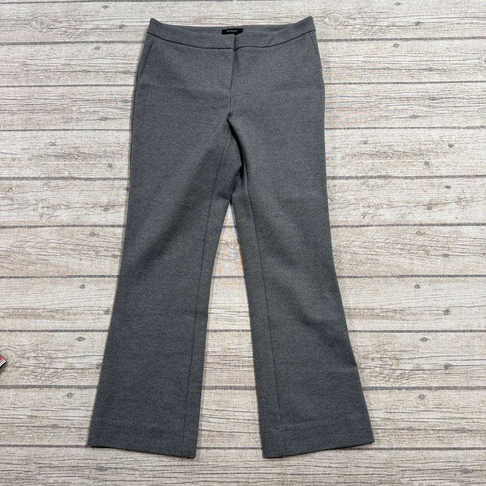 Halogen Dress Pants Womens 0 Gray Heathered Straight Fit Stretch Trousers Preppy